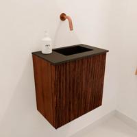 Toiletmeubel Mondiaz Joya | 40 cm | Meubelkleur Ruby | Faye wastafel Urban Rechts | Zonder kraangat(en) Toiletmeubel Mondiaz Joya | 40 cm | Meubelkleur Ruby | Faye wastafel Urban Rechts | Zonder kraangat(en)