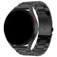 Samsung Galaxy Watch 4 Classic Kralen Stalen Schakel Band - Zwart Samsung Galaxy Watch 4 Classic Kralen Stalen Schakel Band - Zwart