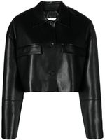 Nanushka veste Holleen crop - Noir