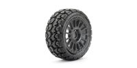 JetKo Tomahawk Extreme Belted band op zwarte velg voor 1/8 buggy