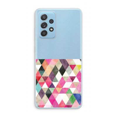 Gekleurde driehoekjes: Samsung Galaxy A73 Transparant Hoesje