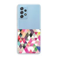 Gekleurde driehoekjes: Samsung Galaxy A73 Transparant Hoesje