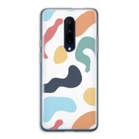 Memphis Shapes Blue: OnePlus 7 Pro Transparant Hoesje