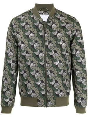 Ports V veste à imprimé abstrait - Vert