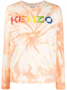 Kenzo sweat en coton biologique Tanya à motif tie-dye - Orange