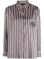 ETRO Pegaso-embroidered striped shirt - Rose - thumbnail