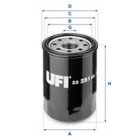 Oliefilter UFI, u.a. für Suzuki, Fiat, VW, Toyota