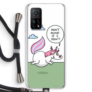 Unicorn: Xiaomi Mi 10T 5G Transparant Hoesje met koord