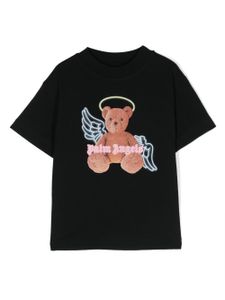 Palm Angels Kids t-shirt Bear Angel imprimé - Noir