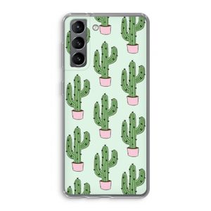 Cactus Lover: Samsung Galaxy S21 Transparant Hoesje