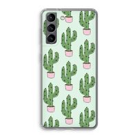 Cactus Lover: Samsung Galaxy S21 Transparant Hoesje
