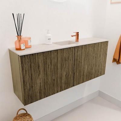 Toiletmeubel Mondiaz Joya Dlux | 100 cm | Meubelkleur Dusk | Faye wastafel Meli Wasbak Midden | 1 kraangat