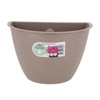 Overige Merken Bloembak muur dijon 26 cm taupe