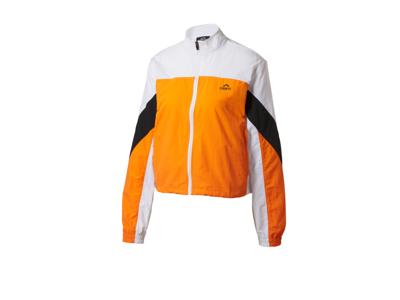 CRIVIT Dames trainingsjack (Wit/oranje, M (40/42))