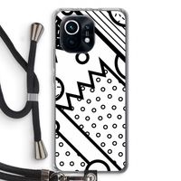 Pop Art #4: Xiaomi Mi 11 Transparant Hoesje met koord Pop Art #4: Xiaomi Mi 11 Transparant Hoesje met koord
