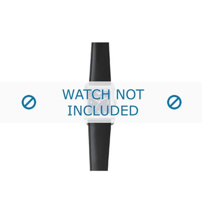 Armani horlogeband AR-5600 Leder Zwart 23mm