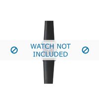 Armani horlogeband AR-5600 Leder Zwart 23mm