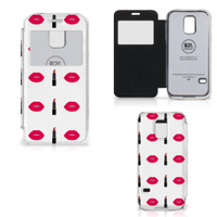 Samsung Galaxy S5 Mini Telefoon Hoesje Lipstick Kiss - thumbnail
