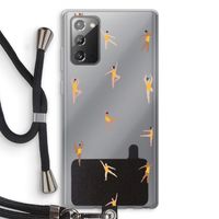 Dans #2: Samsung Galaxy Note 20 / Note 20 5G Transparant Hoesje met koord