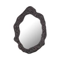 Morina Zwart Aluminium Spiegel Organische Ovale Vorm