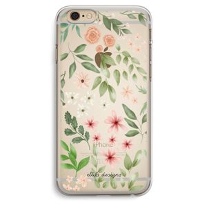 Botanical sweet flower heaven: iPhone 6 Plus / 6S Plus Transparant Hoesje