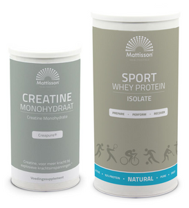 Mattisson HealthStyle - Creatine Monohydraat Poeder en Sport Wei Proteïne Poeder -