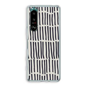 Moroccan stripes: Sony Xperia 5 III Transparant Hoesje