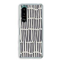 Moroccan stripes: Sony Xperia 5 III Transparant Hoesje