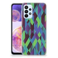 Samsung Galaxy A23 | TPU Hoesje | Abstract Green Blue