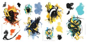 RoomMates muurstickers Harry Potter Zweinstein vinyl 16 stuks RoomMates muurstickers Harry Potter Zweinstein vinyl 16 stuks