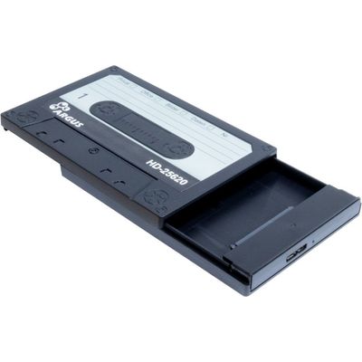 Inter-Tech HD-25620 HDD-behuizing Zwart, Wit 2.5"