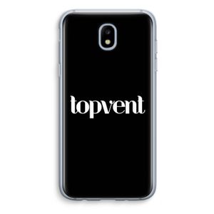 Topvent Zwart: Samsung Galaxy J5 (2017) Transparant Hoesje