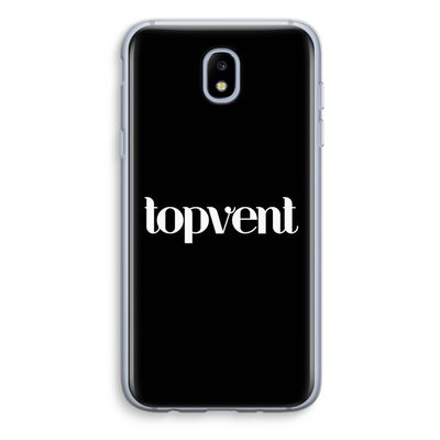 Topvent Zwart: Samsung Galaxy J5 (2017) Transparant Hoesje
