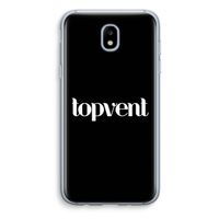 Topvent Zwart: Samsung Galaxy J5 (2017) Transparant Hoesje