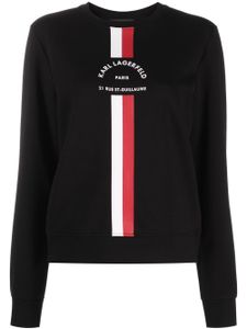 Karl Lagerfeld sweat à logo imprimé - Noir