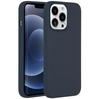 Accezz Liquid Silicone voor Apple iPhone 13 Pro Telefoonhoesje Blauw