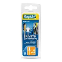 Rapid Automotive Blindklinknagels Ø 4,0x16mm 4 kleuren + boor in blister (32 stuks)