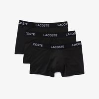 Lacoste Lacoste Boxershorts Heren Microfiber Zwart 3-Pack