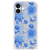 Case voor iPhone 16 Plus Flowers Blue