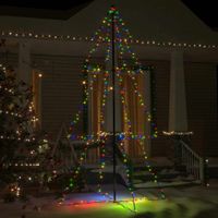 VidaXL Kegelkerstboom 300 led&apos;s binnen en buiten 120x220 cm
