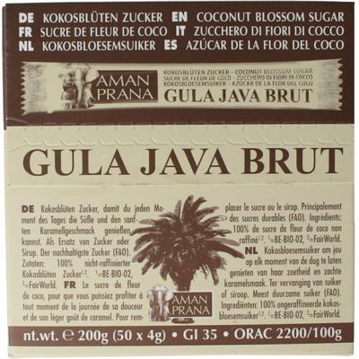 Amanprana Gula java brut stick 50 x 4 gram bio