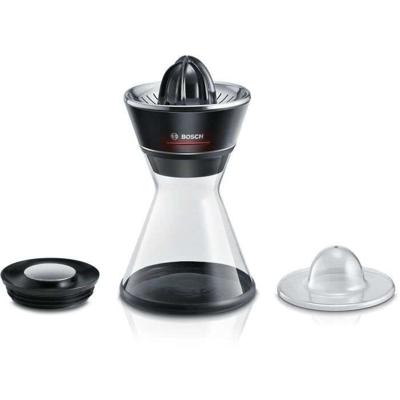Citruspers - BOSCH - MCP72GPB VitaStyle Citro - Zwart/geborsteld roestvrij staal - 40 W - LED - Glazen container 1 L - universele kegel