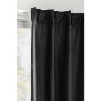 Gordijn Luca XL - zwart - 280x280 cm (1 stuk) - Leen Bakker