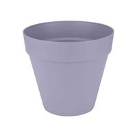 Bloempot - Elho - Loft Urban Round - Wielen 40 - Paars - L 39 x B 38,5 x H 35 cm - Buiten - 100% gerecycled