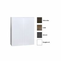 Kolomkast Sanicare Q7 2-Deurs Soft-Closing Greeploos 90x67x32 cm Antraciet Sanicare - thumbnail