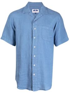 LOVE BRAND & Co. chemise en lin à poche poitrine - Bleu