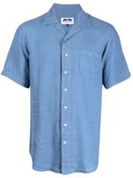 LOVE BRAND & Co. chemise en lin à poche poitrine - Bleu