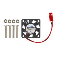 DC 5V 0.2a Mini Computer Case Cooler koelventilator met schroeven delen voor Raspberry Pi 3B / 2B / B + maat: 30x30x8mm(Black)