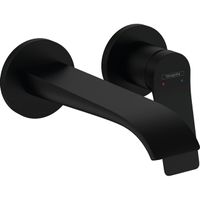 Hansgrohe VIVENIS inbouw wastafelmengkraan wand voorsprong 192 mm zwart mat 75050670 - thumbnail