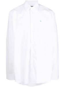 Raf Simons chemise à logo brodé - Blanc